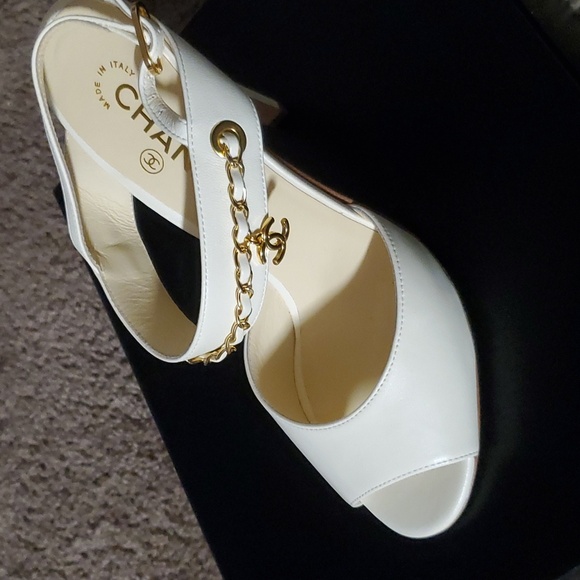 Authentic Chanel Lambskin Sandals - Picture 6 of 9